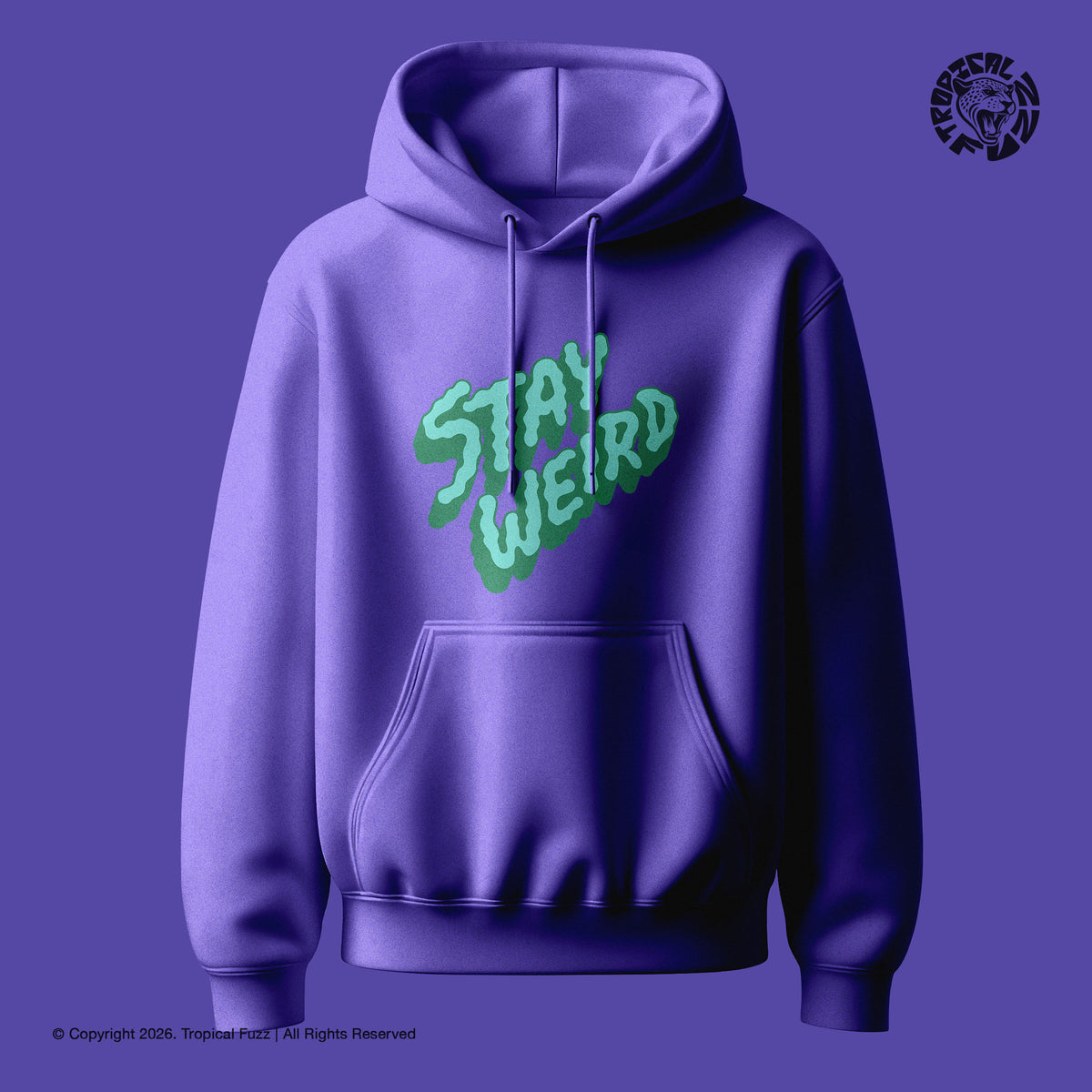 Stay Weird - Unisex Hoodie – Dusk Purple